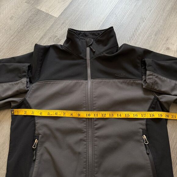 Champion Men’s Full Zip Jacket Black Gray Zipper Pockets - Picture 7 of 8